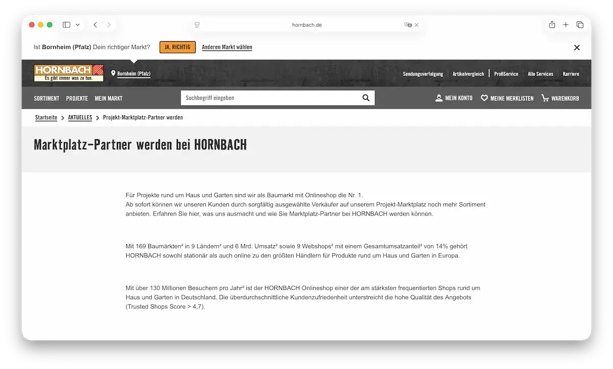 top-marktplaatsen-duitsland-hornbach
