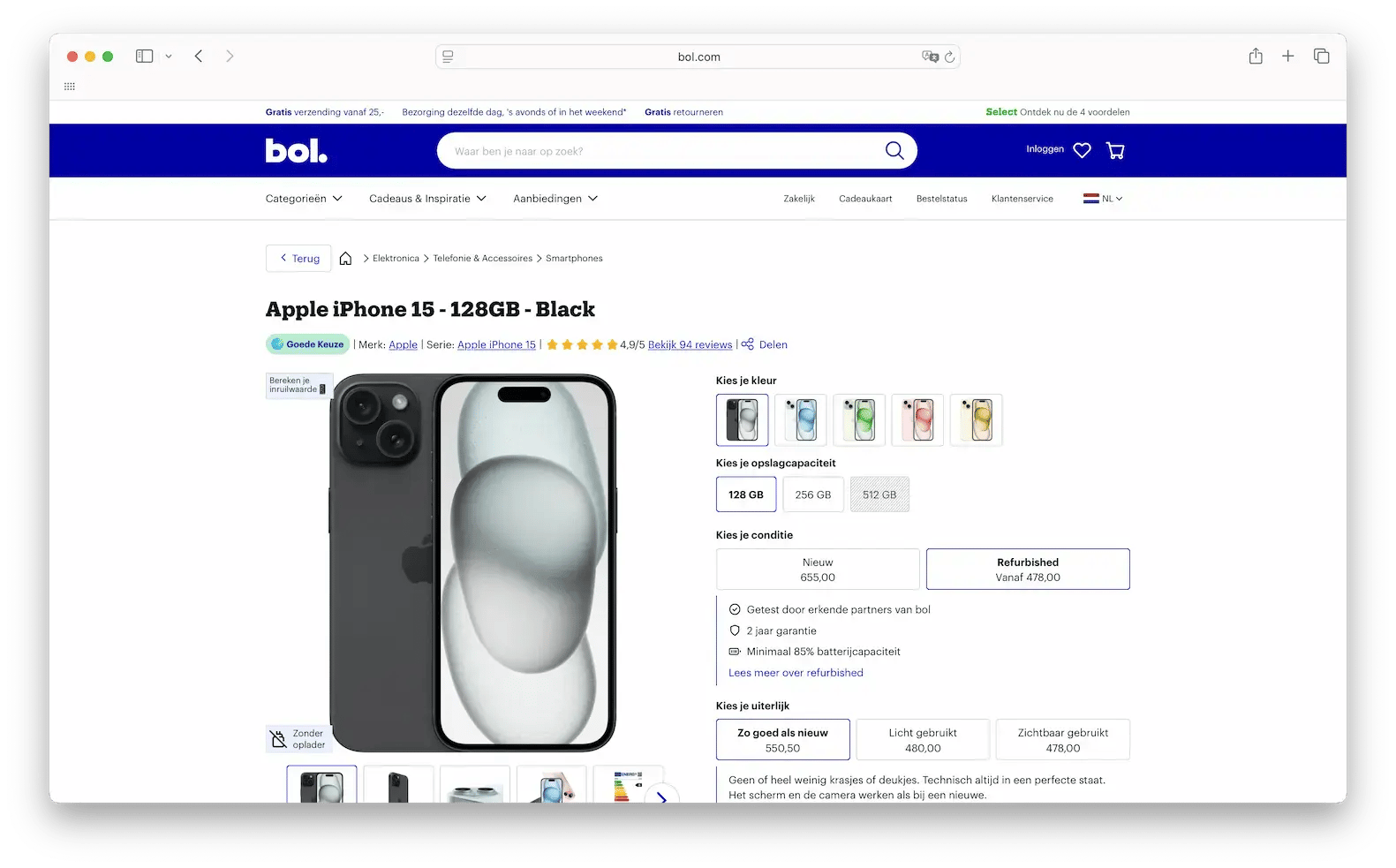 refurbished artikel bol